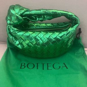 Bottega Veneta metallic mini jodie